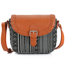 2017 Vintage Fabric Boho Aztec Tribal Female Handbag Women Crossbody Bag Ladies Shoulder Bag with PU Leather Messenger Bag - 64 Corp