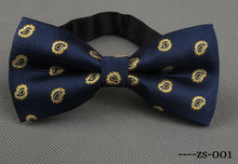 RBOCOTT Men's Bow Tie Gold Paisley Bowtie Business Wedding Bowknot Dot Blue And Black Bow Ties For Groom Party Accessories - 64 Corp