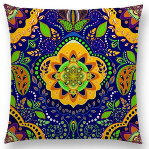 Hot Sale Boho Paisley Oriental Floral Pattern Navajo Geometric Prints Fantasy Petal Flowers Cushion Home Decor Sofa Throw Pillow - 64 Corp