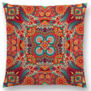 Hot Sale Boho Paisley Oriental Floral Pattern Navajo Geometric Prints Fantasy Petal Flowers Cushion Home Decor Sofa Throw Pillow - 64 Corp