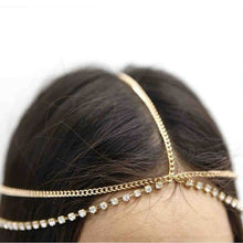 Fashion Women Lady Metal Gold Silver Multilayer Boho Head Chain Headband Headpiece Bridal Wedding Hairstyle Hair Accessories - 64 Corp