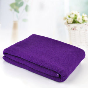 Hot Sell Large Size Absorbent Microfiber Fleece Bath Towel Shower Spa Simple 70*140cm - 64 Corp