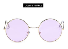 2017 New Women Men Round Sunglasses Steampunk Shades MultiColor Gradient Mirror Lens Goggles Designer Vintage Sun Glasses - 64 Corp