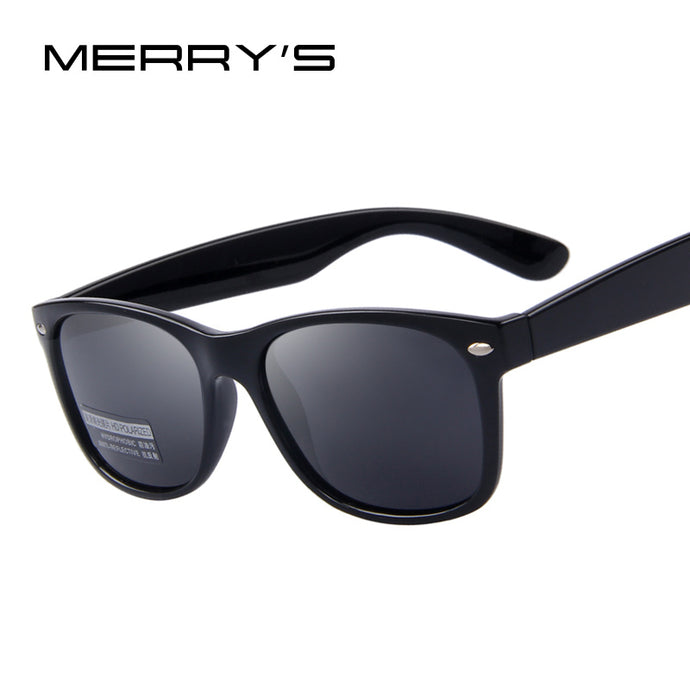 MERRY'S Men Polarized Sunglasses Classic Men Retro Rivet Shades Brand Designer Sun glasses UV400 S'683 - 64 Corp