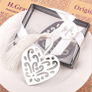 Metal Bookmark with Tassel Book Markers Wedding Souvenirs Baby Shower Party Favors with   Gifts Box Packaging 23 Designs - 64 Corp