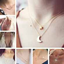 Minimalist Pendant Necklaces Women Fashion Heart Cross Arrow Moon Star Lucky Elephant Necklace Collares Summer Every Day Jewelry - 64 Corp
