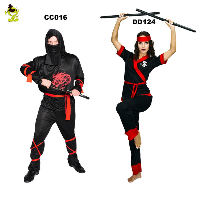 Japanese Classic Ninja Costumes Halloween Costume Female Models Black Ninja Costume Cosplay Dress Cool Man Suits Couple Dress