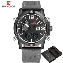 2017 NAVIFORCE Men's Fashion Sport Watches Men Quartz Analog Date Clock Man Leather Military Waterproof Watch Relogio Masculino - 64 Corp