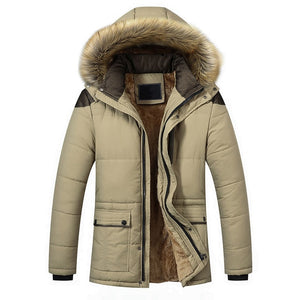Winter Jacket Men Brand Fashion New Arrival Casual Slim Thick Warm Mens Coats Parkas With Hooded Long Overcoats Clothing Male