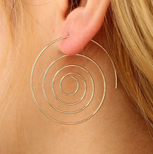 Meyfflin 8 Types Big Swirl Hoop Earrings for Women 2017 New Bohemian Geometric Earring Female Punk Round Boho Jewelry bijoux - 64 Corp