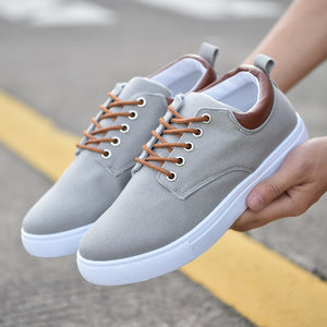 REETENE New Arrival Spring Summer Comfortable Casual Shoes Mens Canvas Shoes For Men Lace-Up Brand Fashion Flat Loafers Shoe - 64 Corp