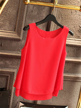 Solid Color Chiffon Blouse - 64 Corp