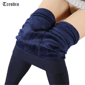 Tresdin Women's Clothing Candy Colors Women Pants Plus Velvet Thick Warm Leggings For Winter Ladies Super Elastic Women Leggings - 64 Corp