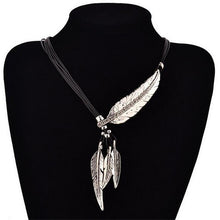 Collier Femme Feather Necklaces & Pendants Rope Leather Vintage Maxi Colar For Statement Necklace Women Fashion Jewelry Bijoux - 64 Corp