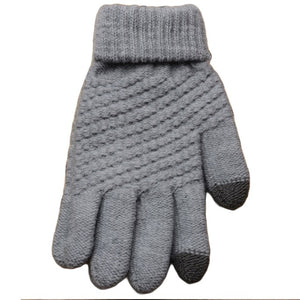 Smartphone Screen Gloves Women Girl Female Stretch Knitted Gloves Mittens Winter Thick Warm Accessories Woolen Guantes - 64 Corp