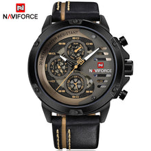 NAVIFORCE Mens Watches Top Brand Luxury Waterproof 24 hour Date Quartz Watch Man Leather Sport Wrist Watch Men Waterproof Clock - 64 Corp