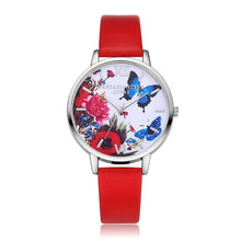 New Silver Butterfly Women Watches 2016 Brand Luxury Rose Gold Round Fashion Popular Wristwatch Female Quartz Watch Women Watch - 64 Corp