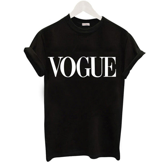 Plus Size S-XL Harajuku Summer T Shirt Women New Arrivals Fashion VOGUE Printed T-shirt Woman Tee Tops Casual Female T-shirts - 64 Corp
