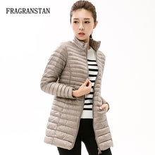 90% White Duck Down Jacket Women Winter New Fashion Waterproof Light Warm Soft Solid Color Long Coat Large Size Slim Parkas LY87