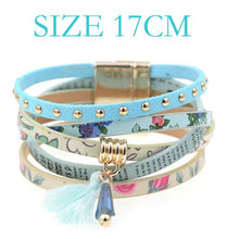 pink leather bracelet women charm bracelets 2016 BOHO style Bohemian bracelets&bangles gift bracelets for women manchette - 64 Corp