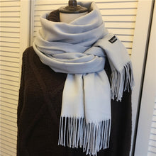 ZFQHJJ 200cmx70cm Winter Oversize Scarves Simple Fashion Warm Blanket Unisex Solid Wraps Cashmere Scarf Shawl Pashmina 20 colors - 64 Corp