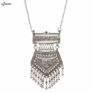 Boho Necklace Maxi Collier Plastron Ethnic Fringe Necklace Cowgirl Indian Native American Jewelry Navajo Online Shopping india - 64 Corp