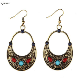 Aretes De Media Luna aritos Gypsy Earrings For Women Boho Earrings Hippie Tribal Earrings Indian Native American Jewelry Navajo - 64 Corp