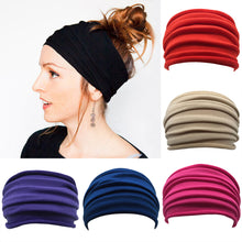 Women Wide Sports Yoga Nonslip Headband New Stretch Boho Hairband Elastic Turban Running Headwrap Hair Band Accessories - 64 Corp