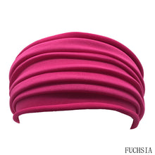 Women Wide Sports Yoga Nonslip Headband New Stretch Boho Hairband Elastic Turban Running Headwrap Hair Band Accessories - 64 Corp