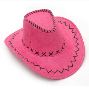 SAF-Hot Retro Unisex Denim Wild West Cowboy Cowgirl Rodeo Fancy Dress Accessory Hats - 64 Corp