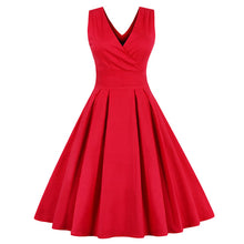 ZAFUL Women Sleeveless Vintage Summer Dress 50s 60s Swing Retro Swing Plus Size M~4XL Cotton Party bowknots Feminino Vestidos - 64 Corp