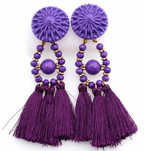 HOCOLE 2017 Brincos Women Brand Boho Drop Dangle Fringe Earring Vintage ethnic Statement Tassel earrings fashion jewelry Charms - 64 Corp