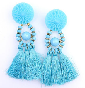 HOCOLE 2017 Brincos Women Brand Boho Drop Dangle Fringe Earring Vintage ethnic Statement Tassel earrings fashion jewelry Charms - 64 Corp