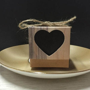Romantic Vintage Heart Kraft Paper Candy Box - 64 Corp