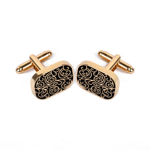 The high-end men's shirts Cufflinks collocation accessoriesgifts classic Mens Fashion Design carving high-quality Cufflinks - 64 Corp