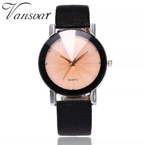 Vansvar Women Watch Luxury Brand Casual Simple Quartz Clock For Women Leather Strap Wrist Watch Reloj Mujer Drop Shipping - 64 Corp