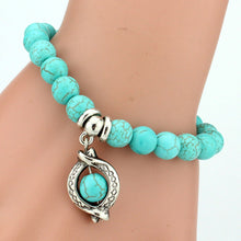 SHEEGIOR Boho Vintage Turquoises Bracelets for Women Men Cross Tree Snake Owl Hand Pendant Charm Bracelet Bangle Fashion Jewelry - 64 Corp