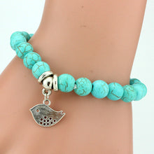 SHEEGIOR Boho Vintage Turquoises Bracelets for Women Men Cross Tree Snake Owl Hand Pendant Charm Bracelet Bangle Fashion Jewelry - 64 Corp