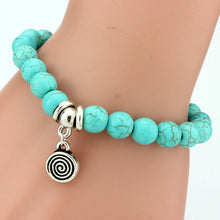SHEEGIOR Boho Vintage Turquoises Bracelets for Women Men Cross Tree Snake Owl Hand Pendant Charm Bracelet Bangle Fashion Jewelry - 64 Corp