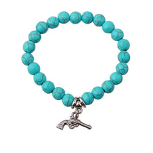 SHEEGIOR Boho Vintage Turquoises Bracelets for Women Men Cross Tree Snake Owl Hand Pendant Charm Bracelet Bangle Fashion Jewelry - 64 Corp
