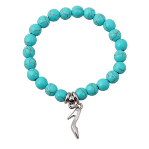 SHEEGIOR Boho Vintage Turquoises Bracelets for Women Men Cross Tree Snake Owl Hand Pendant Charm Bracelet Bangle Fashion Jewelry - 64 Corp