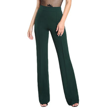 SHEIN High Rise Piped Dress Pants Army Green Elegant Pants Women Work Wear High Waist Zipper Fly Boot Cut Trousers - 64 Corp