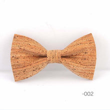 RBOCOTT Cork Wood Bow Tie Wooden Bow Ties Men's Novelty Handmade Solid Bowtie For Men Wedding Party Accessories Neckwear - 64 Corp