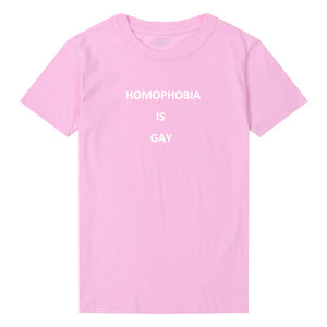 Pkorli Women'S T-Shirt Homophobia Is Gray T Shirt Why Be Racist Feminism Tumblr Hipster T-Shirt Grunge Woman Tshirt Top Tees - 64 Corp