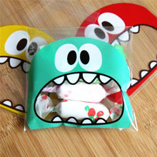 50Pcs Cute Big Teech Mouth Monster Plastic Bag Wedding Birthday Cookie Candy Gift Packaging Bags OPP Self Adhesive Party Favors - 64 Corp
