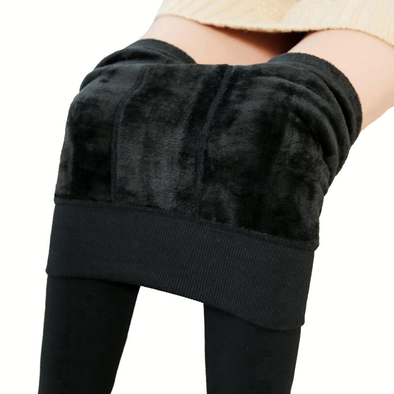 Free Shipping Women Leggings inside Thicken Fur Warm Leggings womens winter  fleece legging pants female velvet leggins