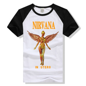 Adult NIRVANA In Utero T-shirt  Printing Grunge Cloths Short Sleeve Men Retail Shirts Men and Women T shirts Big Size S-3XL - 64 Corp