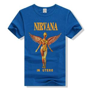 Adult NIRVANA In Utero T-shirt  Printing Grunge Cloths Short Sleeve Men Retail Shirts Men and Women T shirts Big Size S-3XL - 64 Corp