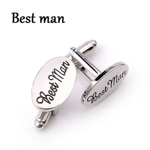 13 Style Men's Fashion Silver Oval Wedding Jewelry Cufflinks Groom/Best Man/Best Friend French Shirt Cuff Links High Quality - 64 Corp