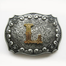 Western Cowboy Cowgirl Original Initial Letter Belt Buckle Stock In US Gurtelschnalle Boucle de Ceinture Ship from US and CN - 64 Corp